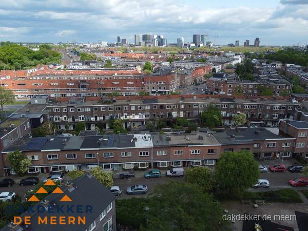 Luchtfoto van daken in woonwijk De Meern Luchtfoto van daken in woonwijk De Meern